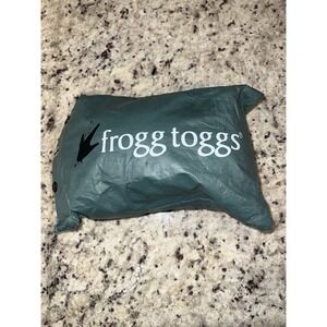 Frogg Toggs Rain Poncho Portable Reusable Use Green Large Hooded Camping Hunting